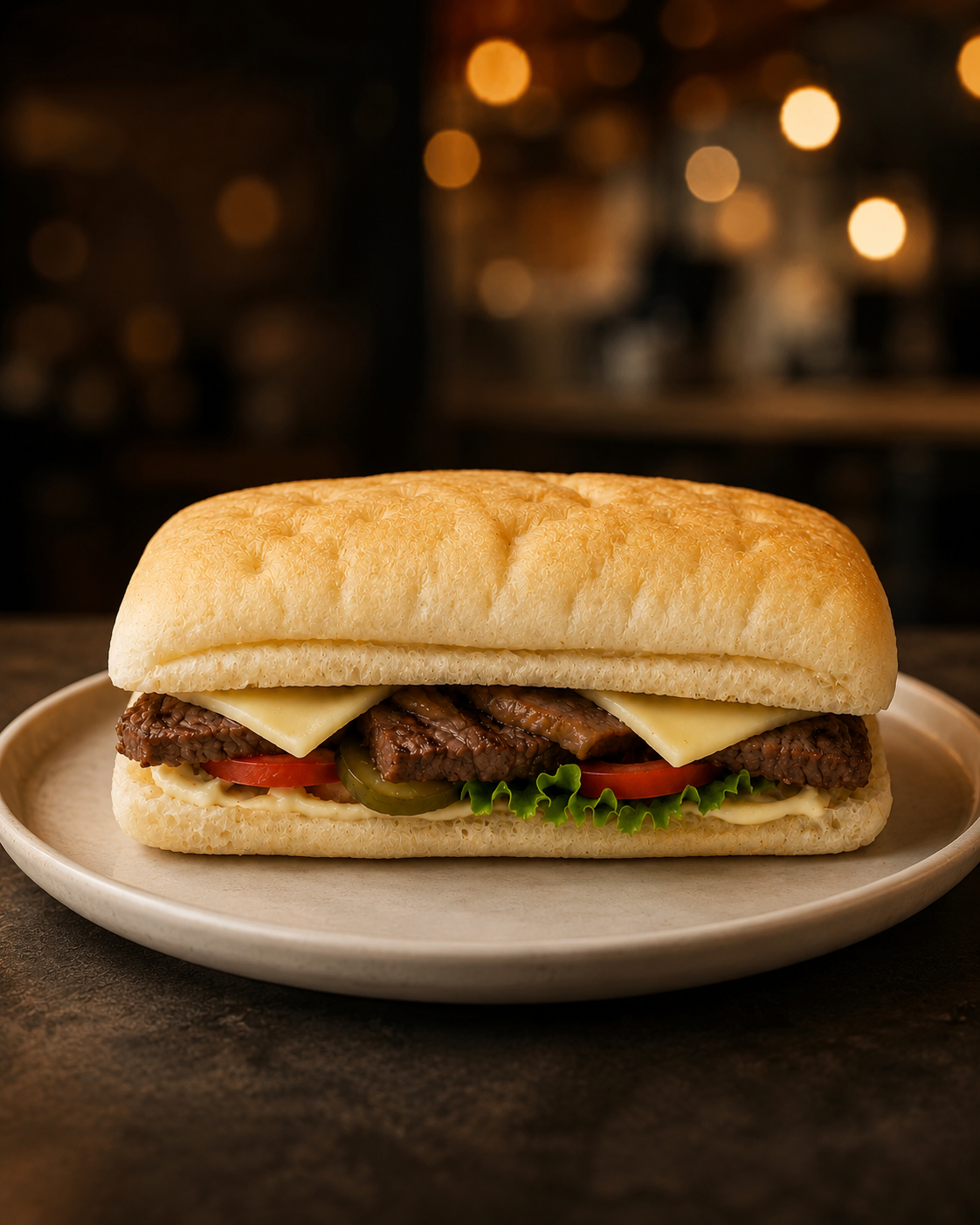 Grilled Beef & Cheese Sandwich